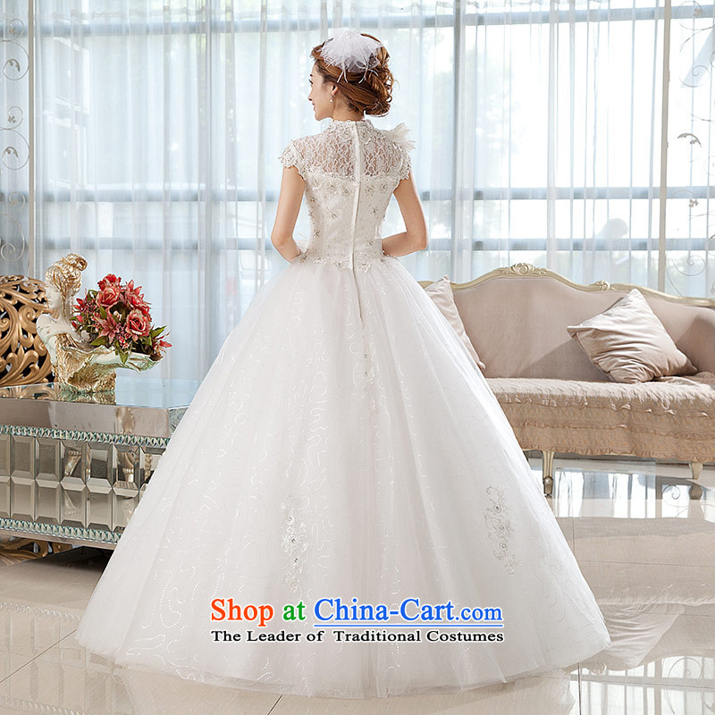 Qing Hua yarn wedding dresses new stylish brides fall 2015 a field to align the shoulder minimalist lace package shoulder to align graphics thin white wedding , L, the feelings of Chinese yarn , , , shopping on the Internet