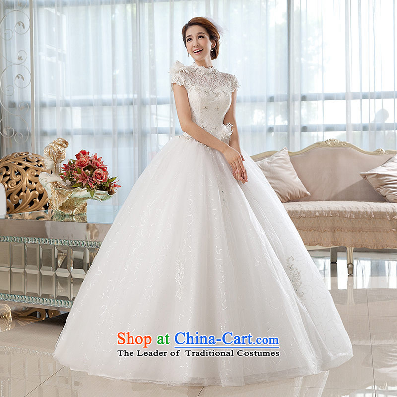 Qing Hua yarn wedding dresses new stylish brides fall 2015 a field to align the shoulder minimalist lace package shoulder to align graphics thin white wedding , L, the feelings of Chinese yarn , , , shopping on the Internet