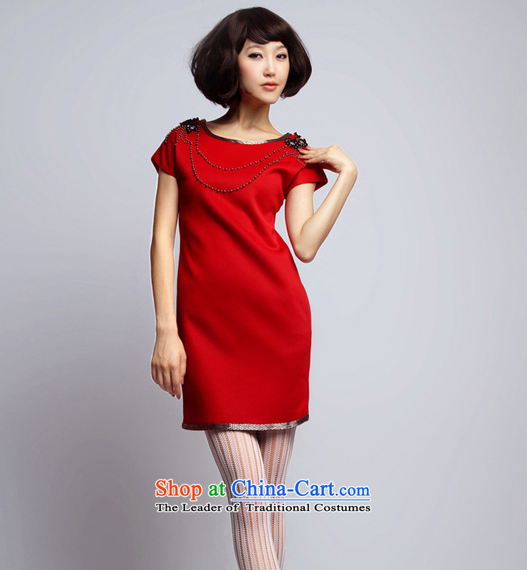 Mak-hee bows to red bridal dresses Western big small spike bead dresses red S/155 picture, prices, brand platters! The elections are supplied in the national character of distribution, so action, buy now enjoy more preferential! As soon as possible.