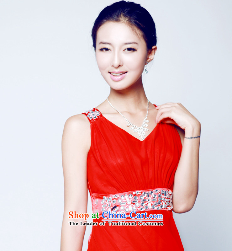 2014 new mak-hee elegance Red Dress Short of marriage bows bridesmaid to skirt the water shortage of drilling decorated XL/170 red dress photo, prices, brand platters! The elections are supplied in the national character of distribution, so action, buy now enjoy more preferential! As soon as possible.