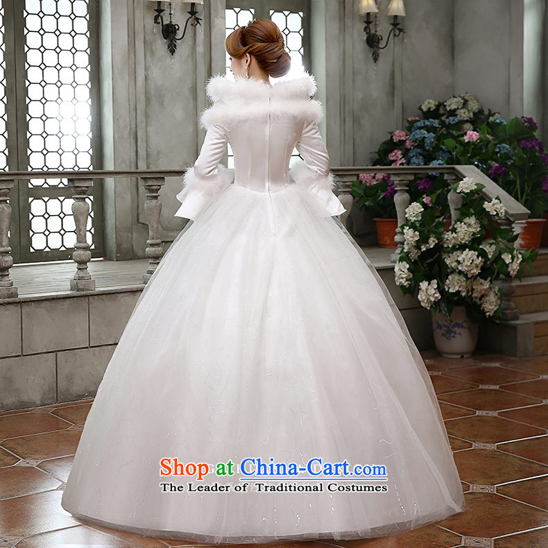 Qing Hua yarn new bride winter 2015 Cotton wedding long-sleeved Princess Marriage won the Word version shoulder bridal dresses White XXL picture, prices, brand platters! The elections are supplied in the national character of distribution, so action, buy now enjoy more preferential! As soon as possible.