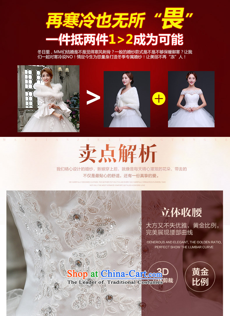 Qing Hua 2015 winter new yarn wedding Korean brides princess long-sleeved folder cotton warm wedding dress party 02 Princess White XL Photo, prices, brand platters! The elections are supplied in the national character of distribution, so action, buy now enjoy more preferential! As soon as possible.