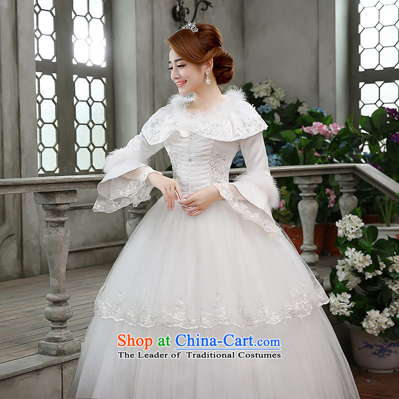 Qing Hua yarn wedding dresses new stylish brides fall 2015 to align the minimalist lace video thin wedding White XL, Qing Hua yarn , , , shopping on the Internet