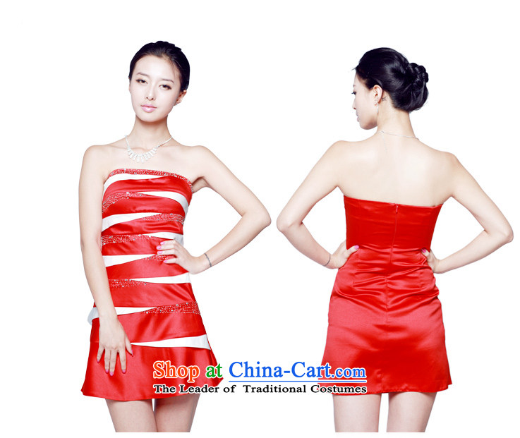 Mak-hee 2013 Summer new red and white breast tissue Sau San dresses bridesmaid Services Services Red S/155 bows picture, prices, brand platters! The elections are supplied in the national character of distribution, so action, buy now enjoy more preferential! As soon as possible.