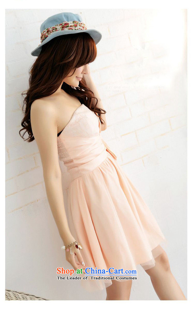 Of the 2015 Korean glued to the new women's short, under the auspices of theatrical Bow Ties with fresh chest evening dress small dress dresses female 3943 pink XL Photo, prices, brand platters! The elections are supplied in the national character of distribution, so action, buy now enjoy more preferential! As soon as possible.