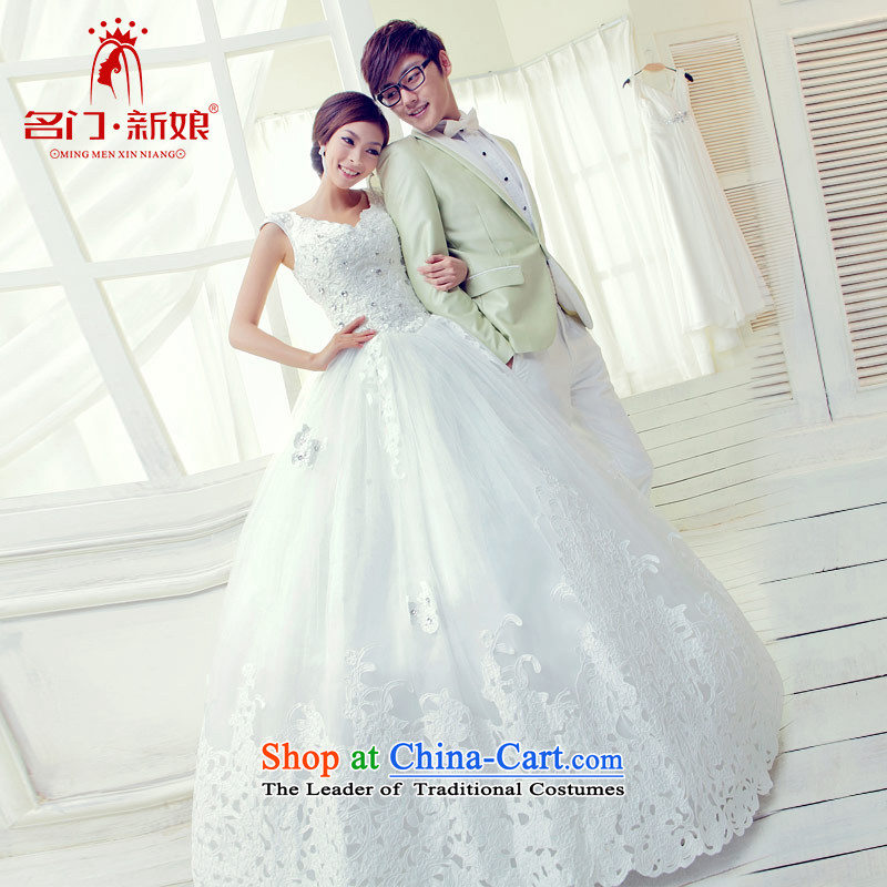 A Korean version of the bride and chest princess wedding sweet elegant new wedding 812 S