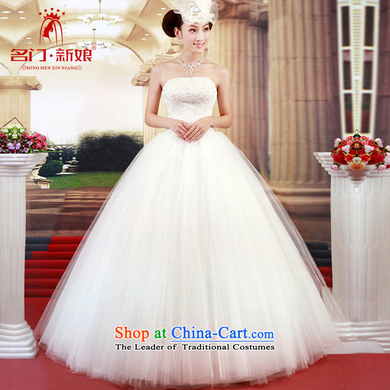 A Korean version of the bride and chest Princess Korean to align the sweet strap wedding 717 M