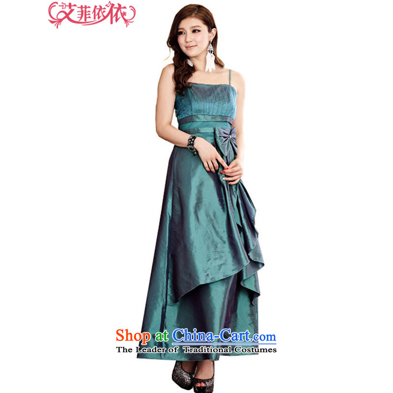 Of the Korean version of the new 2015 reft of long marriage banquet hosted bows irrepressible atmospheric creases Bow Tie Foutune of wiping the chest straps dress skirt 3970 aubergine XXL, glued to the Eiffel , , , shopping on the Internet
