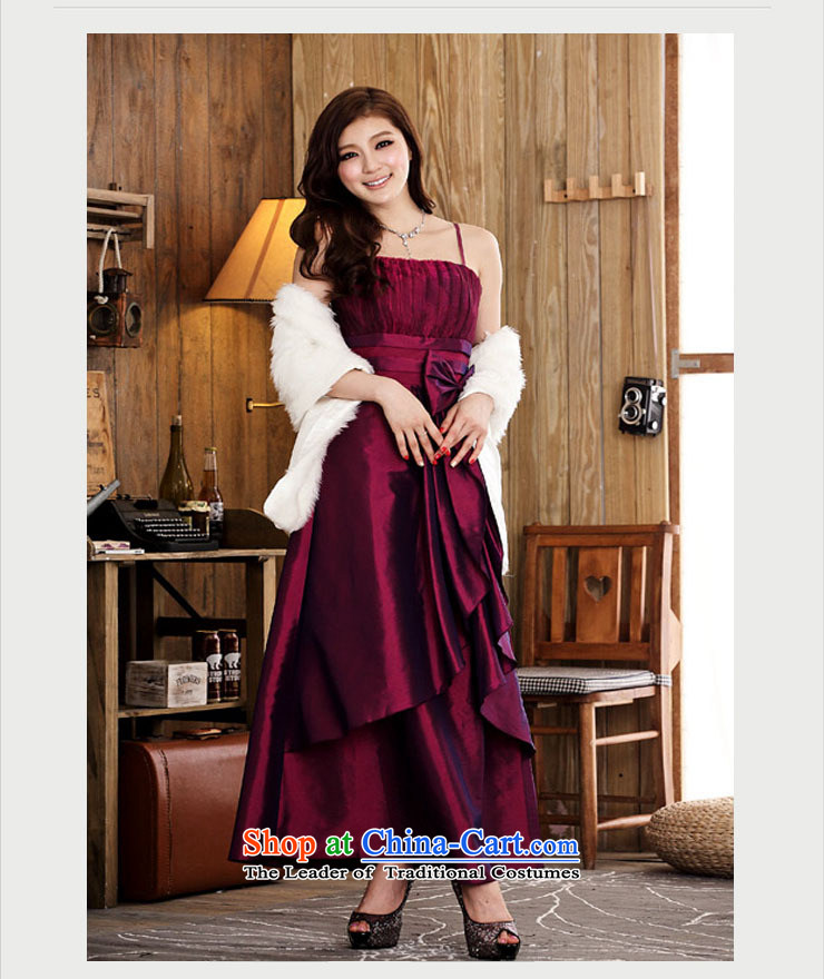 Of the Korean version of the new 2015 reft of long marriage banquet hosted bows irrepressible atmospheric creases Bow Tie Foutune of wiping the chest straps dress skirt 3970 aubergine XXL picture, prices, brand platters! The elections are supplied in the national character of distribution, so action, buy now enjoy more preferential! As soon as possible.