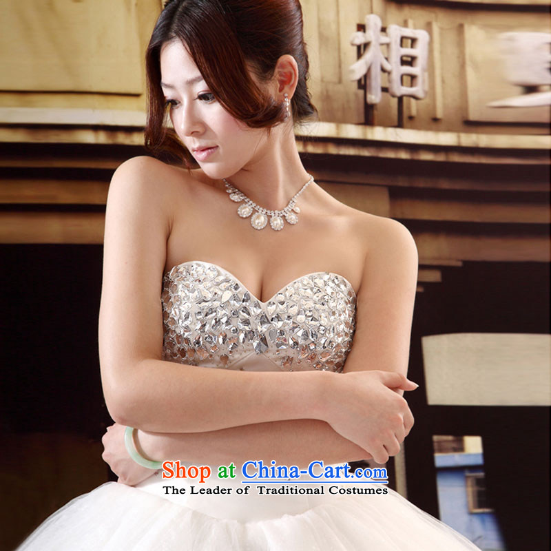 A bride wedding dresses new Korean style wedding Princess Mary Magdalene chest with sweet wedding band 532 S, a bride shopping on the Internet has been pressed.