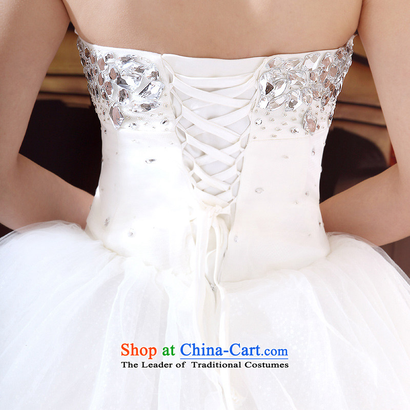 A bride wedding dresses new Korean style wedding Princess Mary Magdalene chest with sweet wedding band 532 S, a bride shopping on the Internet has been pressed.