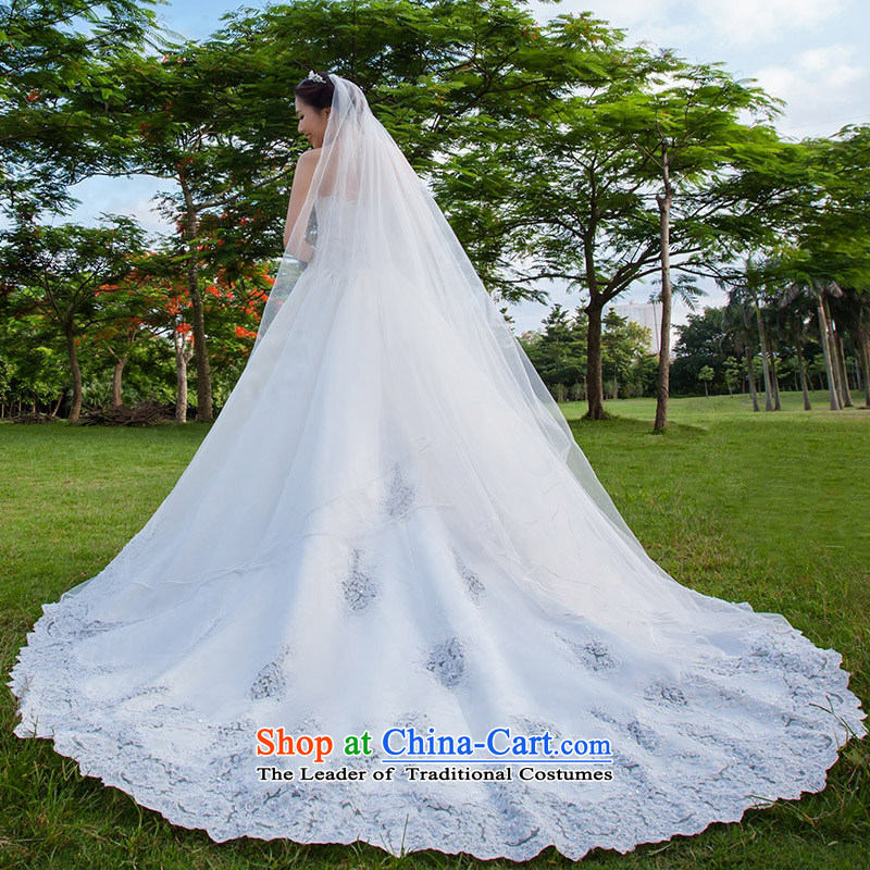 A Bride Deluxe Big tail wedding anointed chest wedding new 866 L, a bride shopping on the Internet has been pressed.