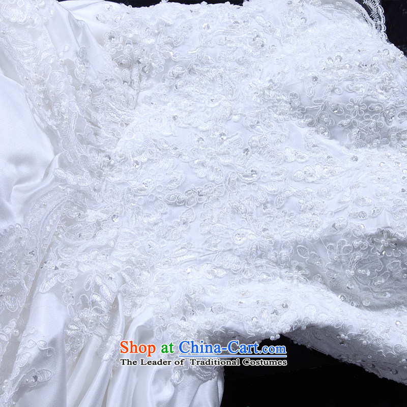 A Bride Deluxe Big tail wedding anointed chest wedding new 866 L, a bride shopping on the Internet has been pressed.