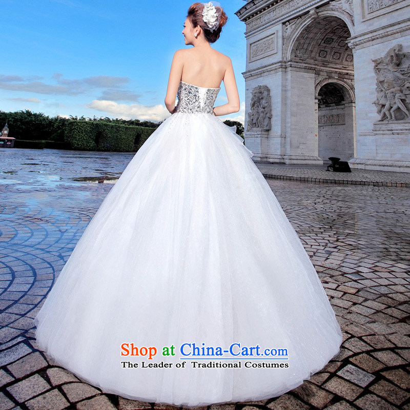 A bride wedding dresses Korean Princess wedding upscale wedding new 894 White M a bride shopping on the Internet has been pressed.