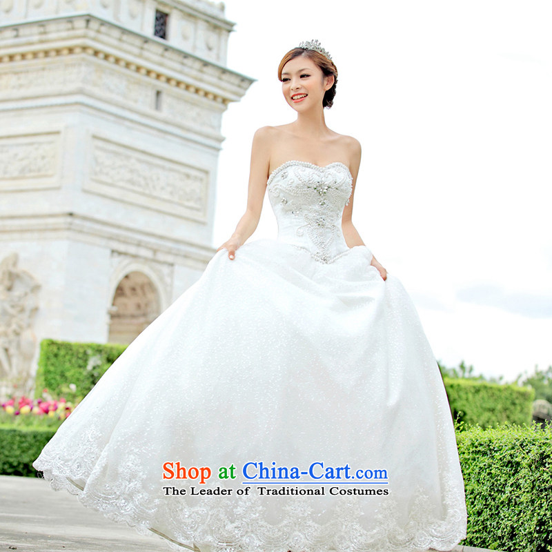 A bride wedding dresses Korean Princess wedding alignment with chest wedding 901 M, a bride shopping on the Internet has been pressed.