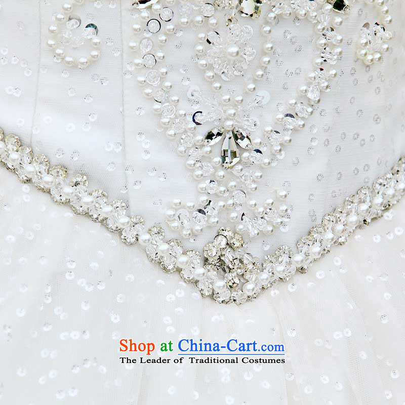 A bride wedding dresses Korean Princess wedding alignment with chest wedding 901 M, a bride shopping on the Internet has been pressed.