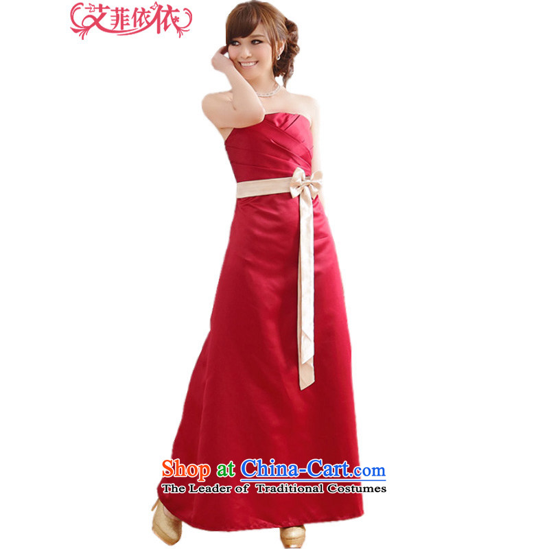 Of the 2015 Korean glued to the new women's long elegant creases foutune spell color banquet moderator stage noble evening dresses dresses 4,274 champagne color XXL, glued to the Eiffel , , , shopping on the Internet