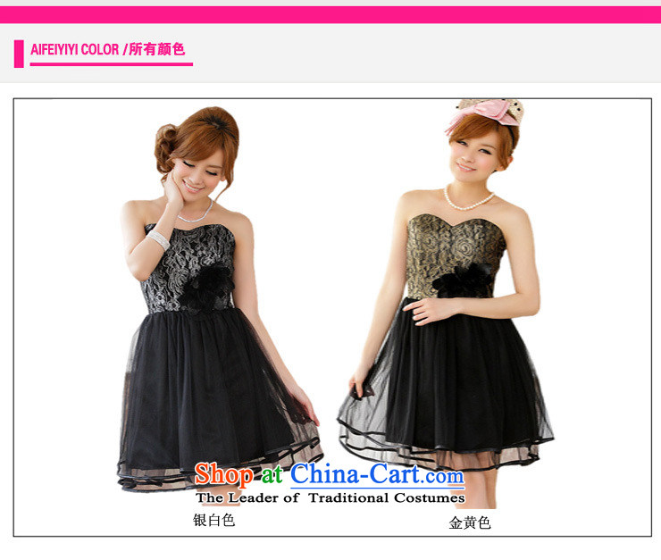 Of the glued to the noble gauze wiping the chest dress skirt 2015 Korean new women's short of flowers of filigree annual meeting of persons chairing the skirt 4278 Golden XXL picture, prices, brand platters! The elections are supplied in the national character of distribution, so action, buy now enjoy more preferential! As soon as possible.