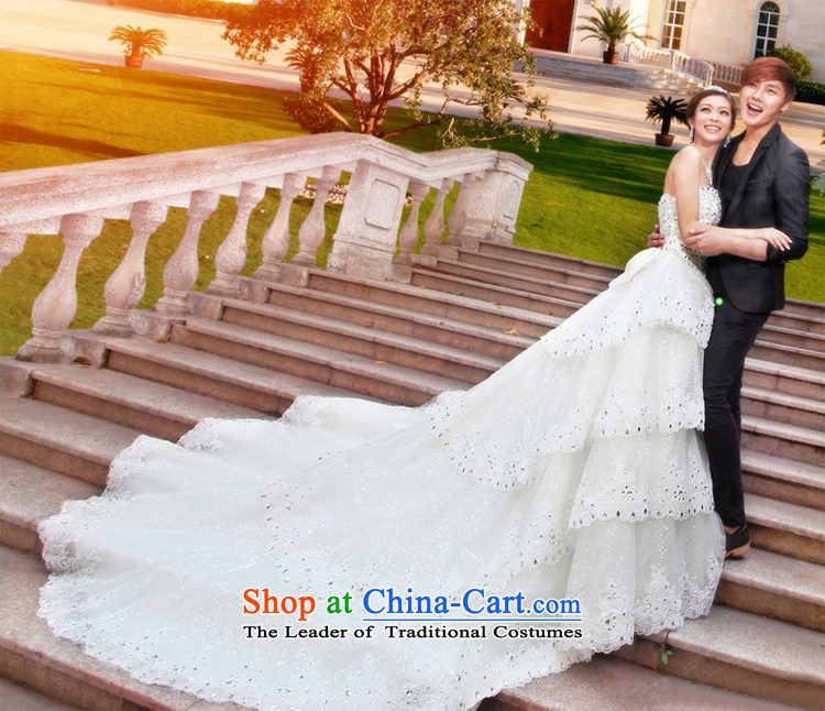 A bride Han version of large tail wedding sweet wedding princess deluxe wedding new A955 M picture, prices, brand platters! The elections are supplied in the national character of distribution, so action, buy now enjoy more preferential! As soon as possible.