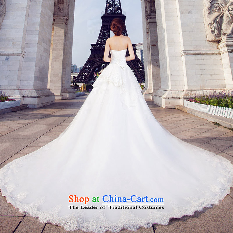 A Bride Deluxe Big tail princess wedding anointed chest Wedding 2015) 861 standard), L, a bride shopping on the Internet has been pressed.