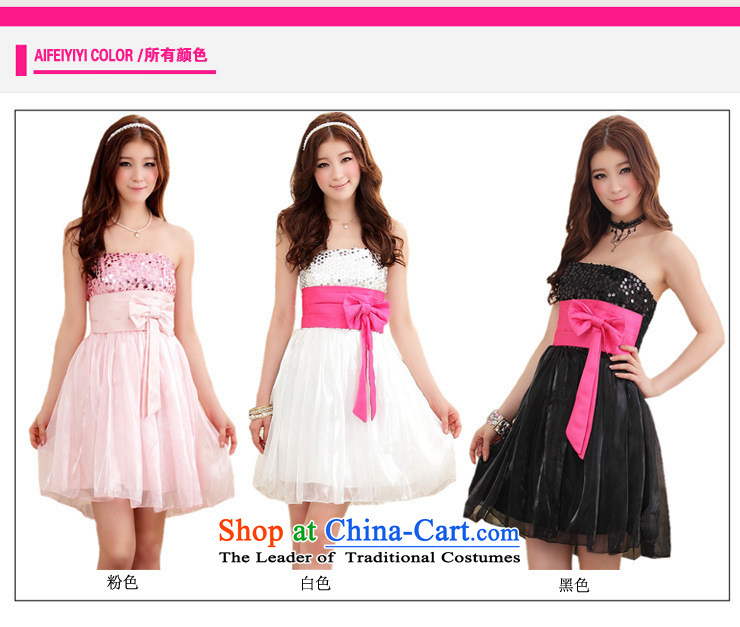 Of the spell checker color anointed chest glued to the evening dress 2015 Korean small new women's short of marriage moderator bridesmaid sister on-chip loaded Foutune of skirt 4306 Black are code picture, prices, brand platters! The elections are supplied in the national character of distribution, so action, buy now enjoy more preferential! As soon as possible.