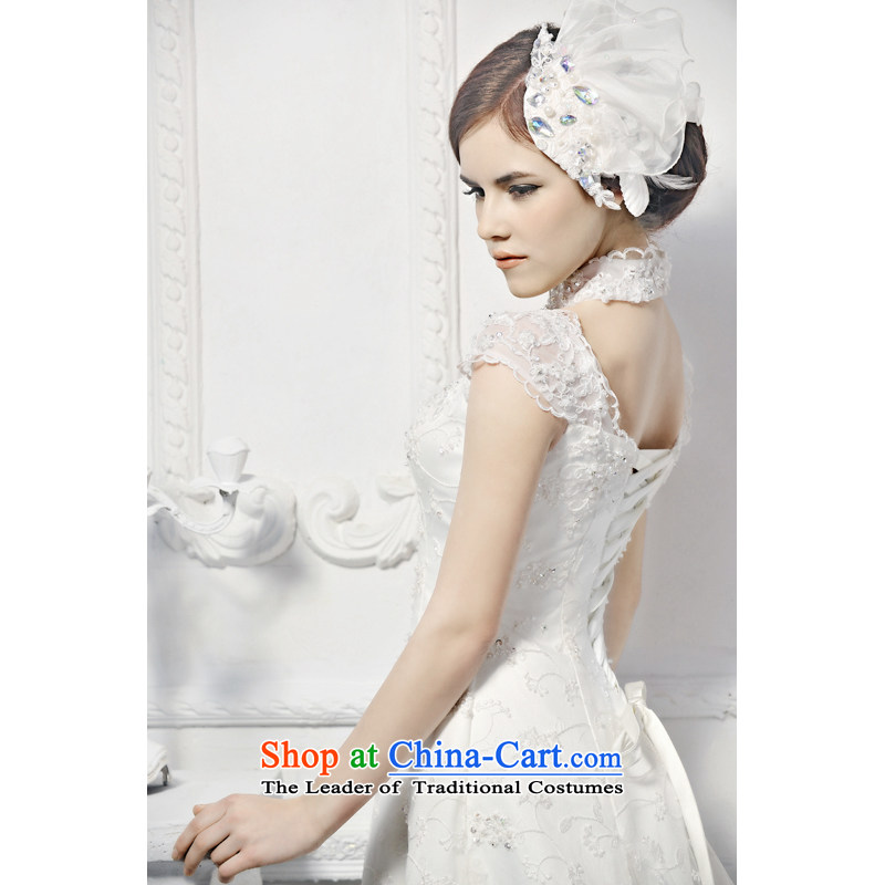 2015 new spring and autumn wedding dresses Korean lace package shoulder wedding dresses quarter end wedding dresses 8,605 tail 50cm tailored, full Chamber Fong shopping on the Internet has been pressed.