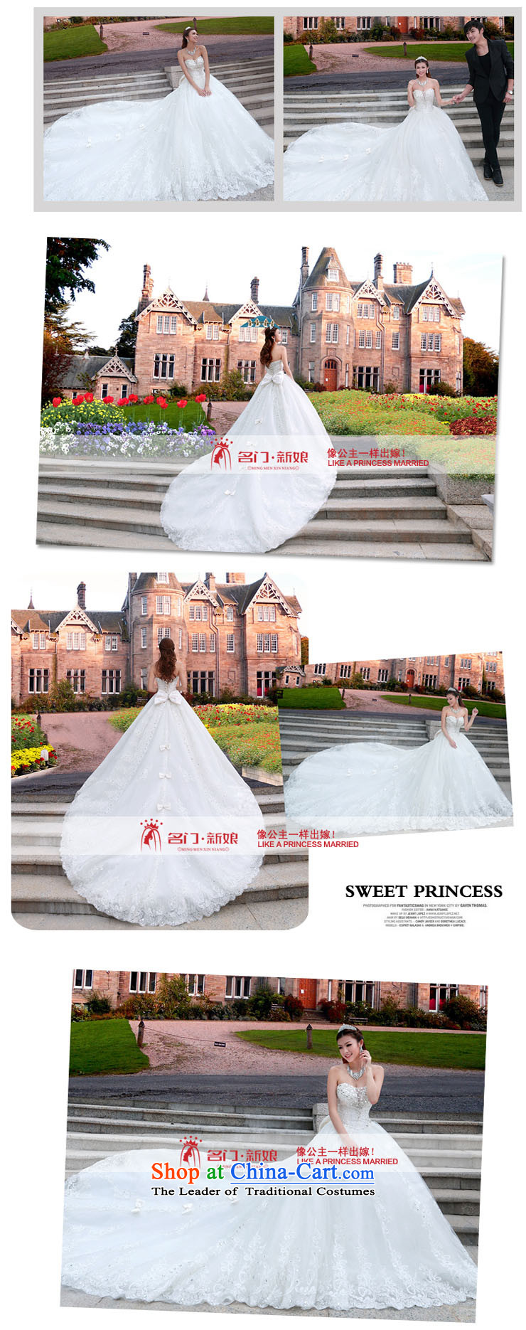 Name the new bride door limousine tail wedding sweet princess v-neck wedding dress A970 L picture, prices, brand platters! The elections are supplied in the national character of distribution, so action, buy now enjoy more preferential! As soon as possible.