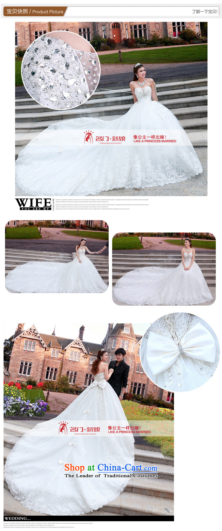 Name the new bride door limousine tail wedding sweet princess v-neck wedding dress A970 L picture, prices, brand platters! The elections are supplied in the national character of distribution, so action, buy now enjoy more preferential! As soon as possible.