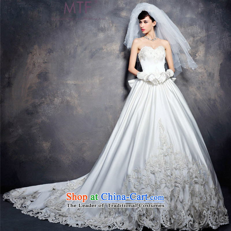 Full Chamber Fong Western retro diamond wedding dresses and customize the chest and the Imperial Hotel tail 2015 new S1282 tail 165-M 100cm