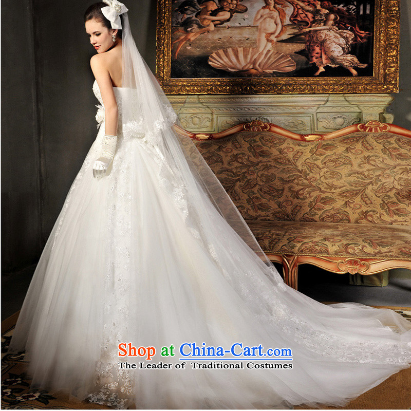 Full Chamber Fang 2015 New Hot Deluxe wiping the chest straps, tail wedding dresses S612 tail 50cm tailored, full Chamber Fong shopping on the Internet has been pressed.