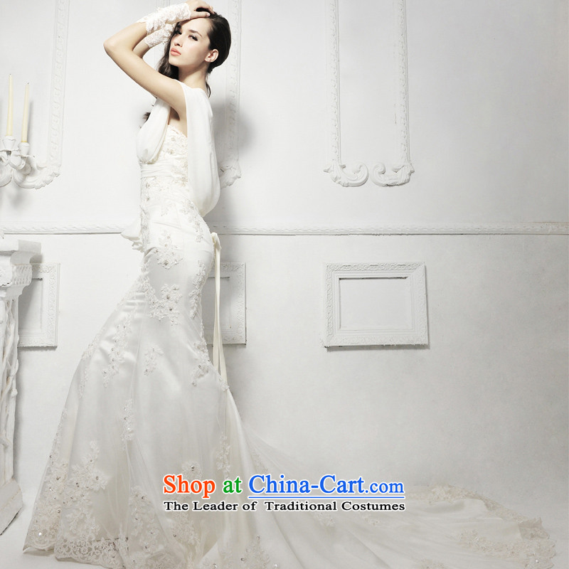 Full Chamber /MTF Fang 2015 new S1285 elegant lace tail crowsfoot bride wedding ivory tail 50cm 173-XL, full Chamber Fong shopping on the Internet has been pressed.