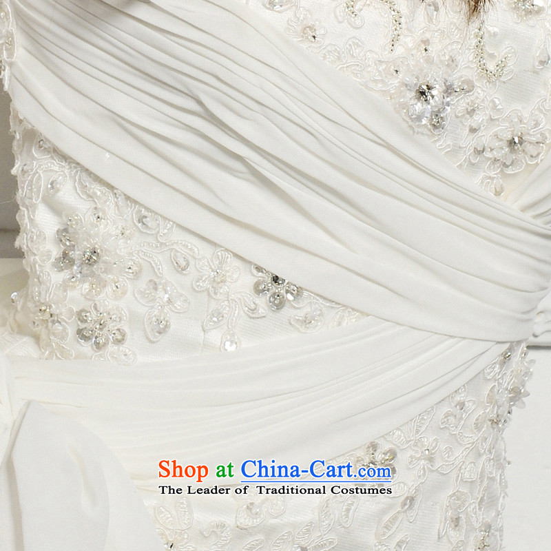 Full Chamber /MTF Fang 2015 new S1285 elegant lace tail crowsfoot bride wedding ivory tail 50cm 173-XL, full Chamber Fong shopping on the Internet has been pressed.