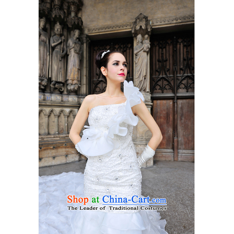 Full Chamber Fong Paris Station Palace shoulder irrepressible stack yarn tail wedding temperament, 2015 NEW S1231 tail 150cm tailored, full Chamber Fong shopping on the Internet has been pressed.