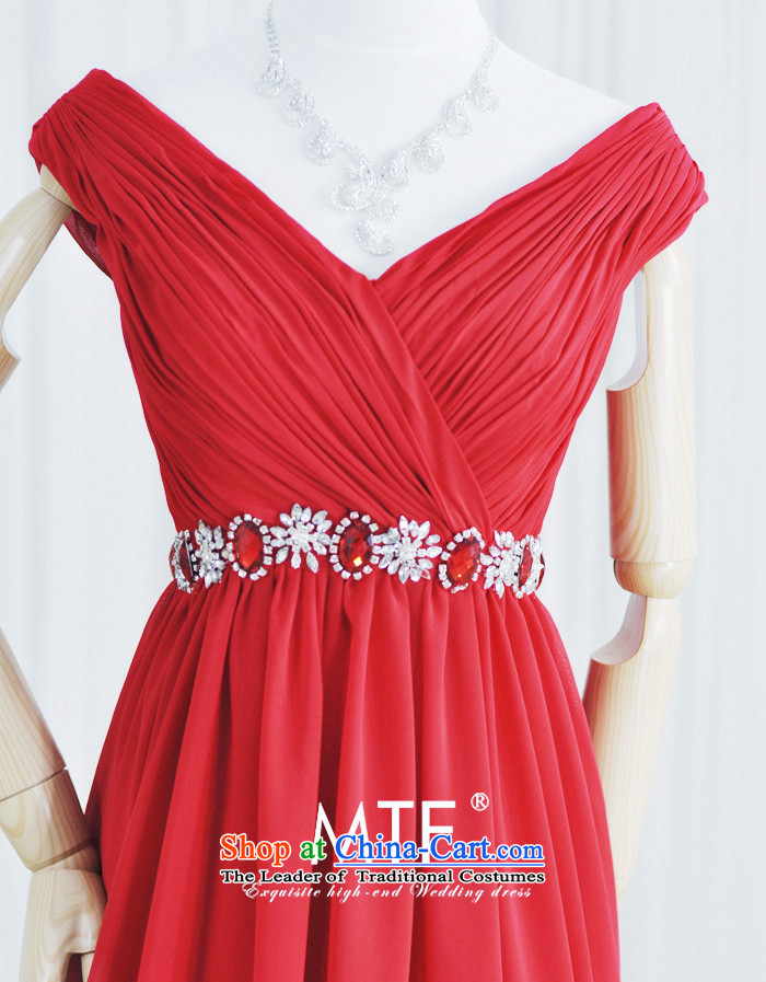 Full Chamber Fang 2015 new V-Neck shoulder Red Dress Korea package version banquet dress uniform evening dresses L926 bows large red 173-M picture, prices, brand platters! The elections are supplied in the national character of distribution, so action, buy now enjoy more preferential! As soon as possible.