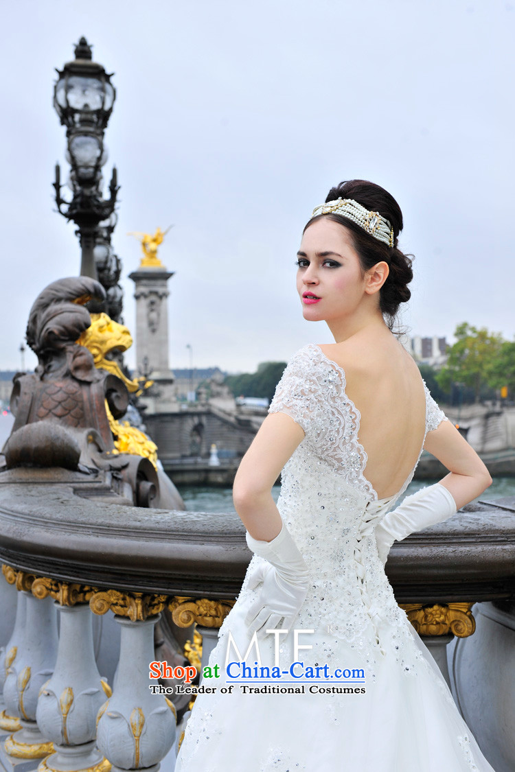 2015 Paris site wedding dresses V-Neck back diamond package shoulder tail palace elegant and luxurious wedding S1296 tail tail 100cm 173-XL picture, prices, brand platters! The elections are supplied in the national character of distribution, so action, buy now enjoy more preferential! As soon as possible.