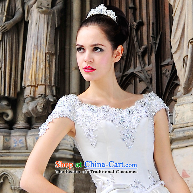 2015 Paris Station tail wedding dresses irrepressible retro palace of the word shoulder and sexy diamond wedding s1292 tail 165-L-5-20 100cm days pre-sale, full Chamber Fong shopping on the Internet has been pressed.