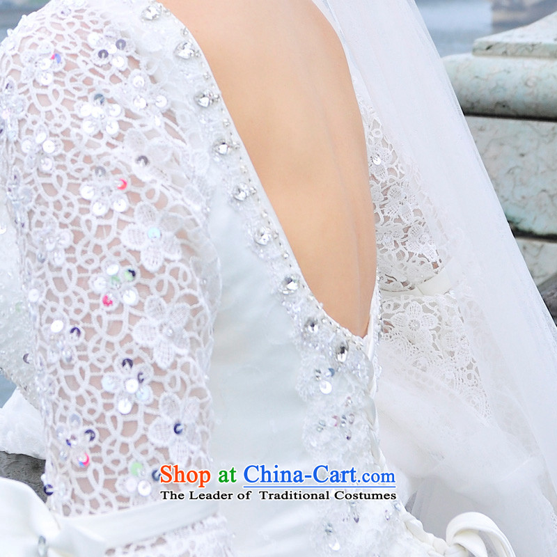 2015 new wedding dresses full Chamber /MTF FONG Long-sleeved retro sexy back tail princess wedding s1293 ivory tailored, full Chamber Fong shopping on the Internet has been pressed.