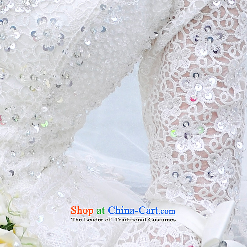 2015 new wedding dresses full Chamber /MTF FONG Long-sleeved retro sexy back tail princess wedding s1293 ivory tailored, full Chamber Fong shopping on the Internet has been pressed.