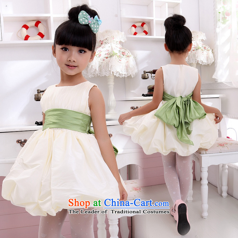 Bud of shared Keun guijin lovely children's wear dresses children will dance to t12 champagne color 6 yards from Suzhou Shipment