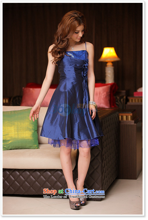 Of the 2015 Korean glued to the new women's short, under the auspices of bows on banquet chip pinch of manual flower sister small dress dresses 3569 purple XXL picture, prices, brand platters! The elections are supplied in the national character of distribution, so action, buy now enjoy more preferential! As soon as possible.