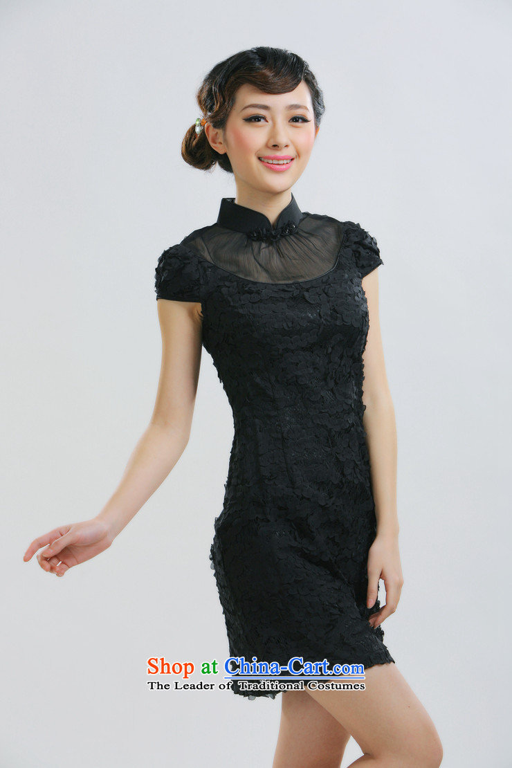 The former Yugoslavia Li know new sweet Romance 2015 Graphics thin retro dress qipao retro palace wind aristocratic ladies China wind qipao QLZ15Q6010 black XXL picture, prices, brand platters! The elections are supplied in the national character of distribution, so action, buy now enjoy more preferential! As soon as possible.