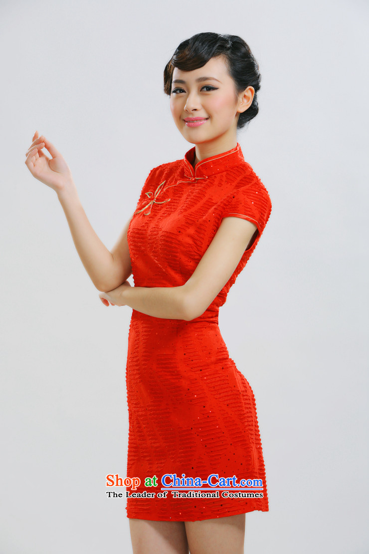 The former Yugoslavia Li aware of the new bride with 2014 improved short of qipao bride with stylish retro summer load qipao QJ010 bride qipao RED M picture, prices, brand platters! The elections are supplied in the national character of distribution, so action, buy now enjoy more preferential! As soon as possible.