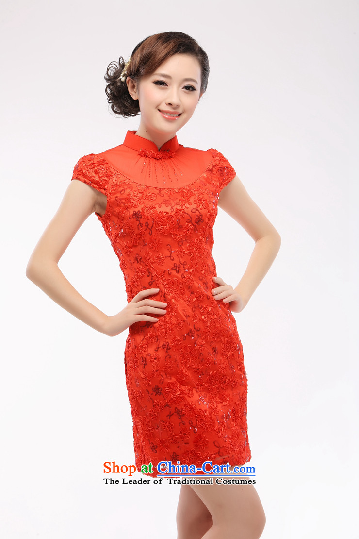 The former Yugoslavia Li known everyday retro cheongsam dress improved stylish marriages bridesmaid dress 2015 new lace QW001-1 RED M picture, prices, brand platters! The elections are supplied in the national character of distribution, so action, buy now enjoy more preferential! As soon as possible.