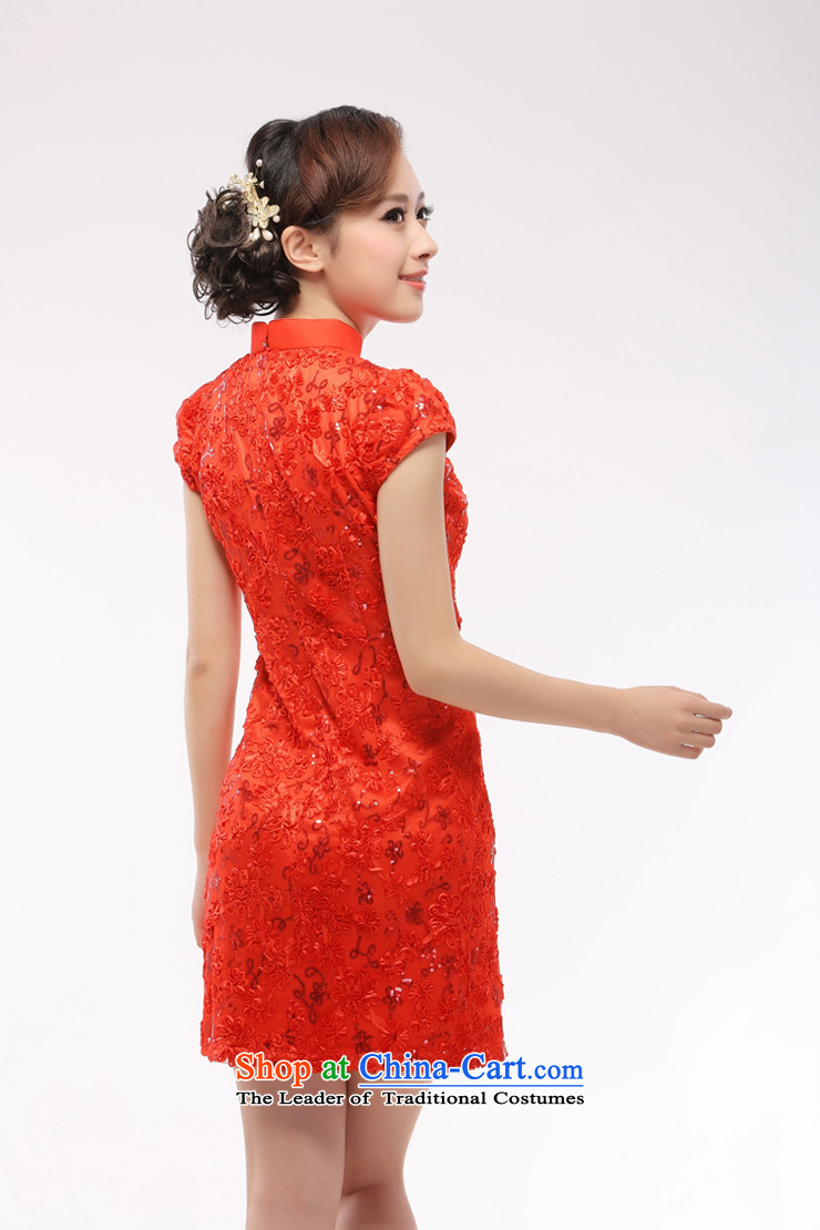 The former Yugoslavia Li known everyday retro cheongsam dress improved stylish marriages bridesmaid dress 2015 new lace QW001-1 RED M picture, prices, brand platters! The elections are supplied in the national character of distribution, so action, buy now enjoy more preferential! As soon as possible.