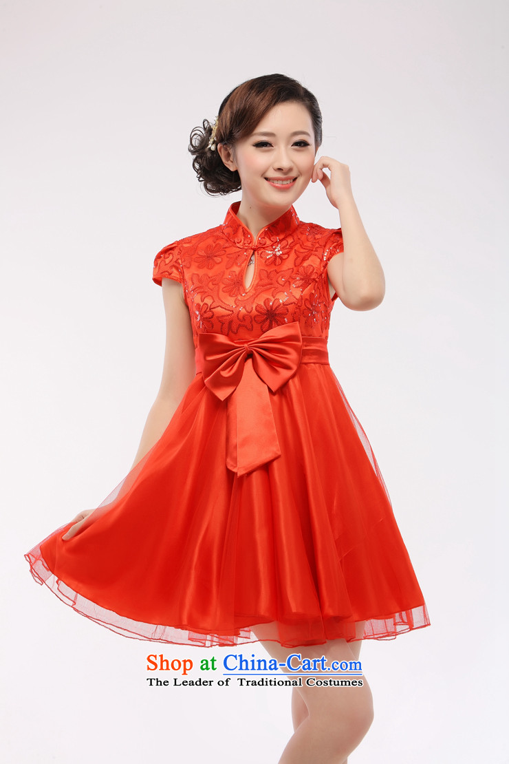 The 2014 summer short of pregnant women new bride with bows qipao gown slimming wedding dress red QT15-1 know Li Red XXL picture, prices, brand platters! The elections are supplied in the national character of distribution, so action, buy now enjoy more preferential! As soon as possible.