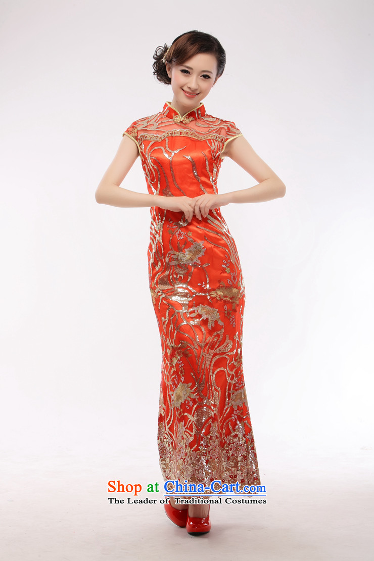The former Yugoslavia Li aware of the new Marriage 2014 evening dresses bride boxed genuine red qipao long marriage cheongsam dress QT22 RED XL Photo, prices, brand platters! The elections are supplied in the national character of distribution, so action, buy now enjoy more preferential! As soon as possible.