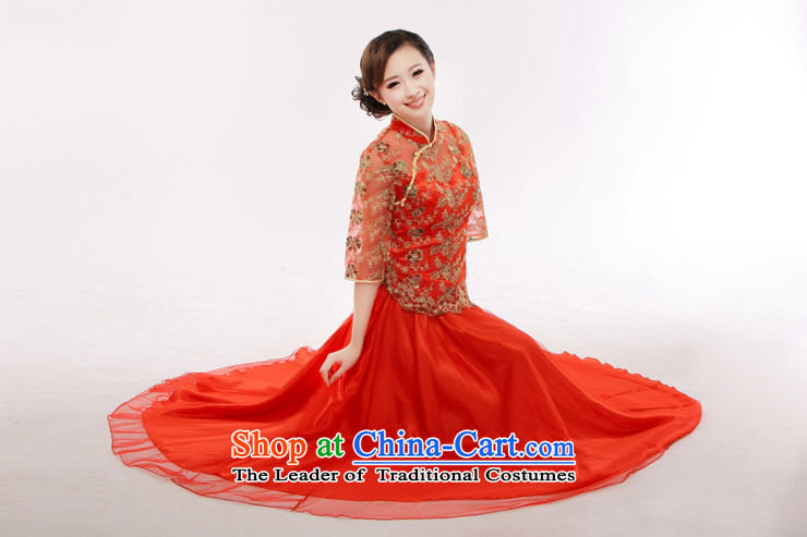 The former Yugoslavia Li know the bride kit qipao Stylish retro Chinese qipao started training in women's wedding dress qipao Kit 2014 NEW QT18 in cuff engraving XXL picture, prices, brand platters! The elections are supplied in the national character of distribution, so action, buy now enjoy more preferential! As soon as possible.