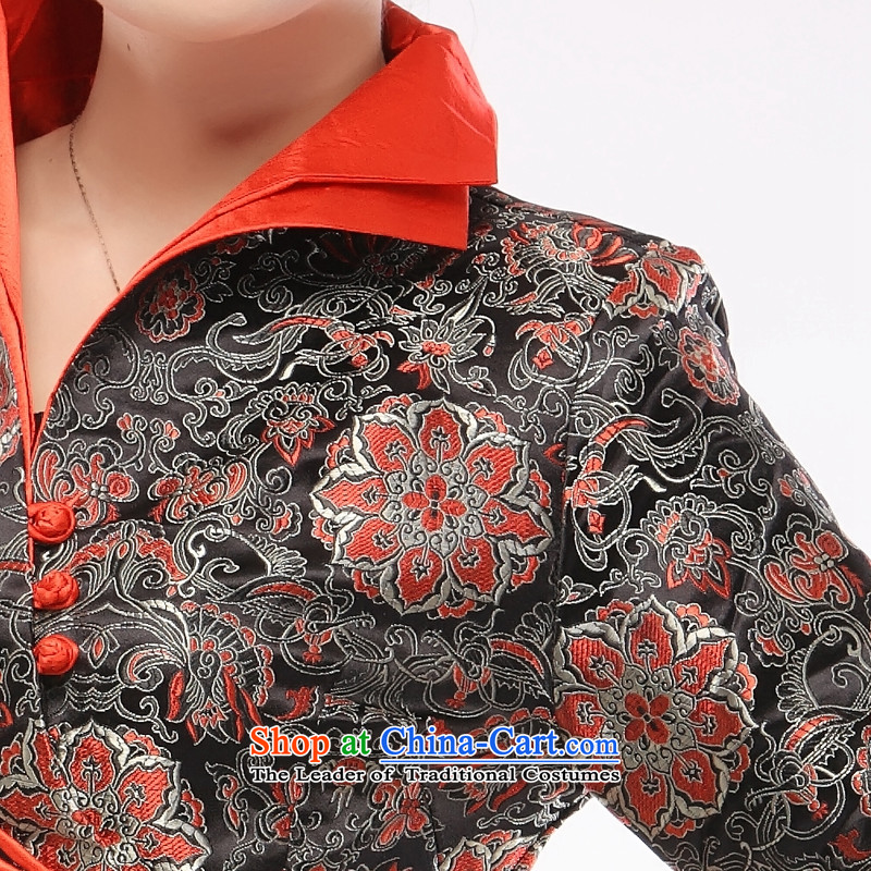 In the former Yugoslavia as known (li upscale brocade coverlets Tang dynasty, during the spring and autumn blouses Chinese long-sleeved jacket 2015 QR54 dress XXXL, Silver and Black (Q.LIZHI Yugoslavia Li) , , , shopping on the Internet