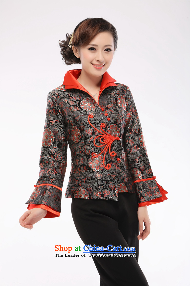In the former Yugoslavia as known (li upscale brocade coverlets Tang dynasty, during the spring and autumn blouses Chinese long-sleeved jacket 2015 QR54 dress Silver and Black XXXL picture, prices, brand platters! The elections are supplied in the national character of distribution, so action, buy now enjoy more preferential! As soon as possible.