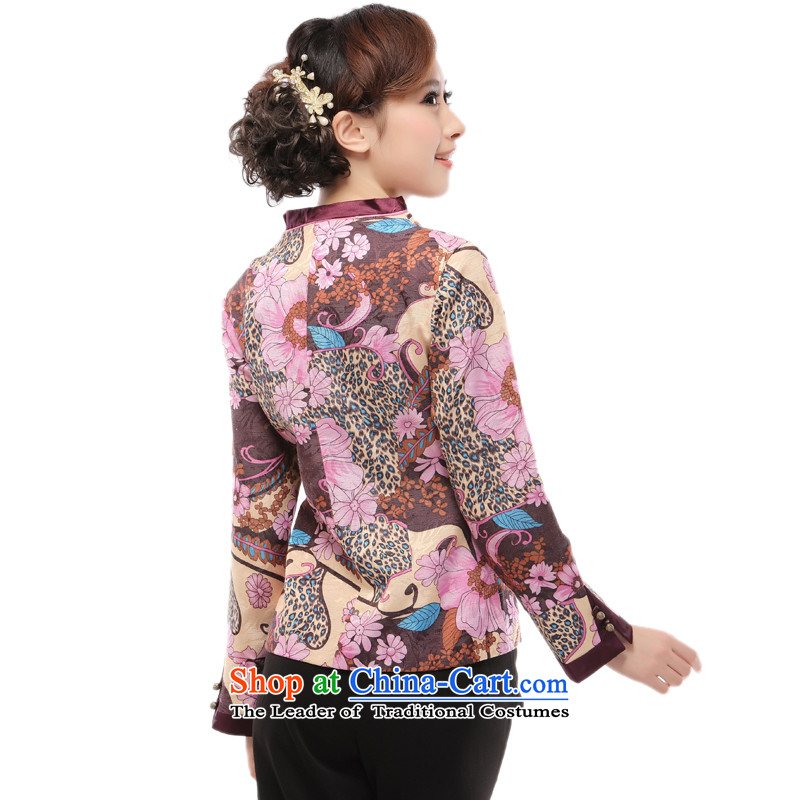 The former Yugoslavia (2015- know Li Spring New President Jacket Tang blouses national wind in older Sau San QW57 pale pink XXXL, Yugoslavia (Q.LIZHI Li shopping on the Internet has been pressed.)